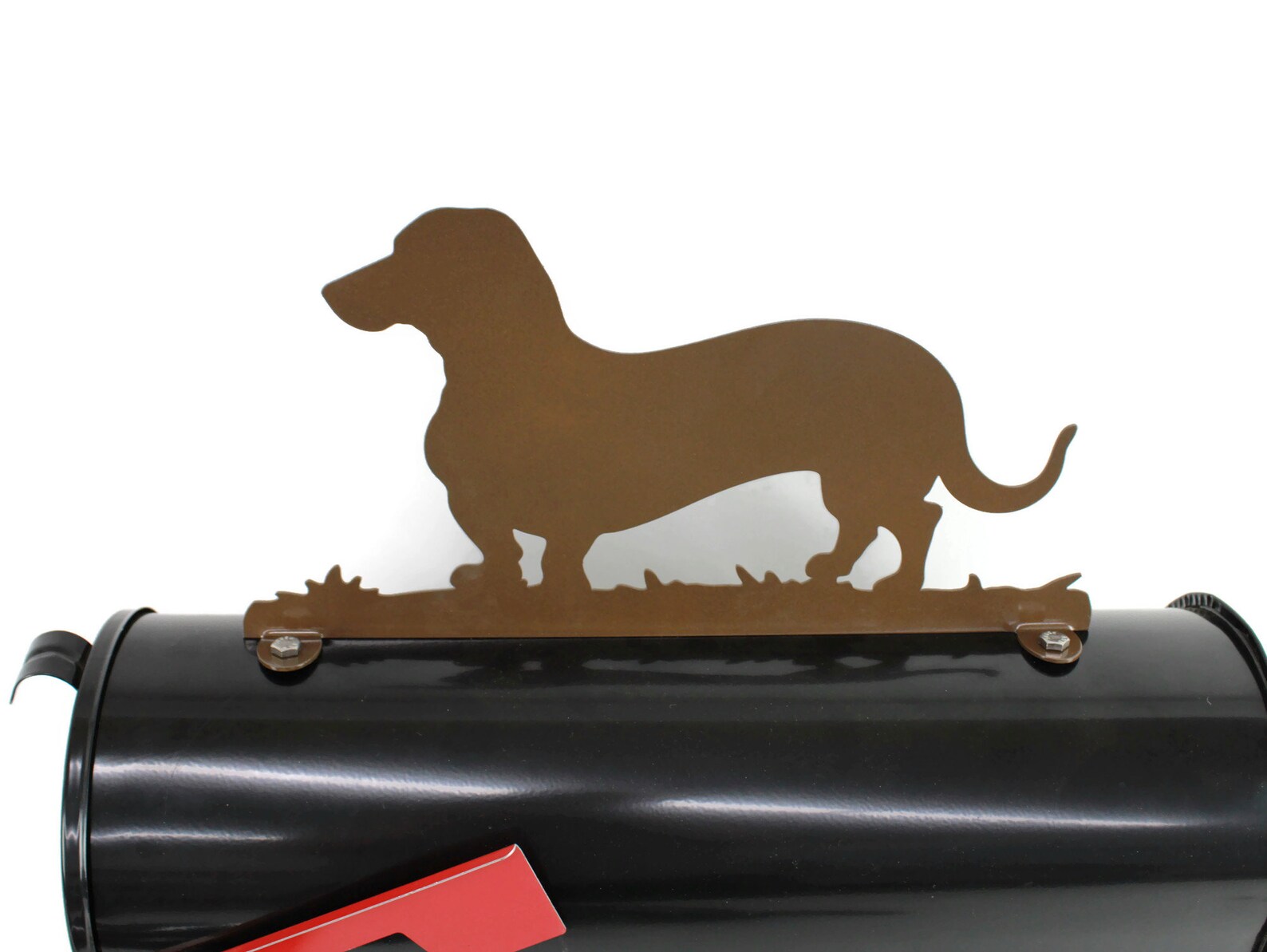 Wiener Dog Mailbox Topper Metal Dachshund Mailbox Topper Dog Etsy
