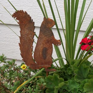 Squirrel Metal Garden Stake 23 to 33 Inches Tall image 9