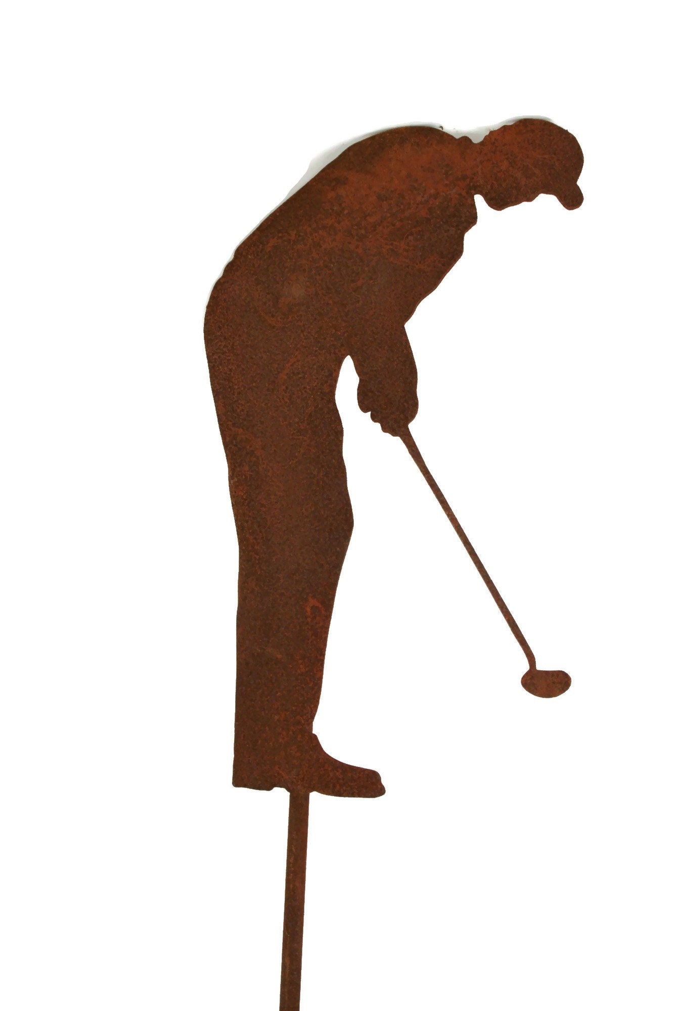 Metal Golfer Yard Stake Golf Garden Art Golf Course Etsy