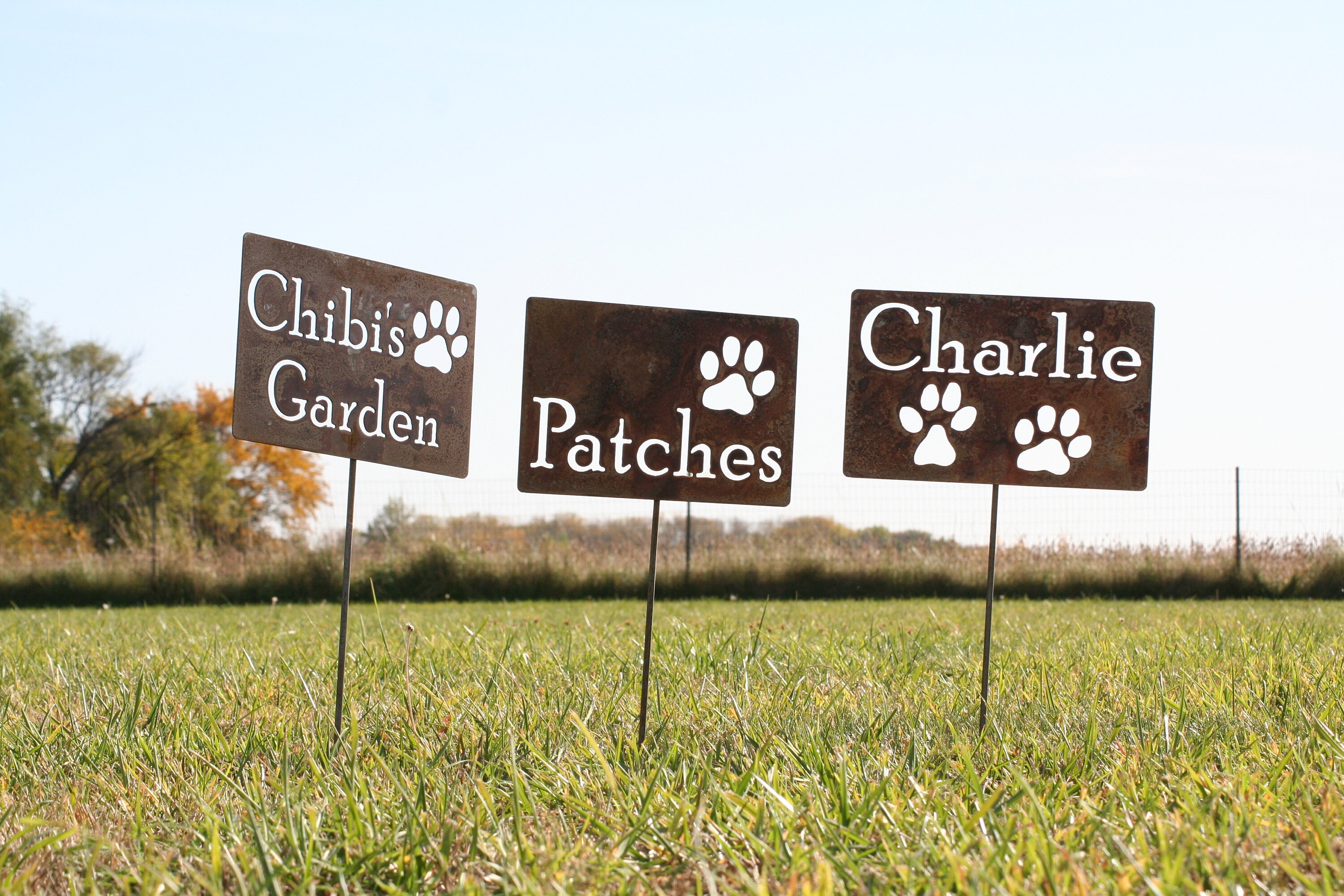 Metal Pet Memorial Sign Garden Stake Metal Pet Memorial Sign Garden Stake Grave Marker Loss Of Dog Cat