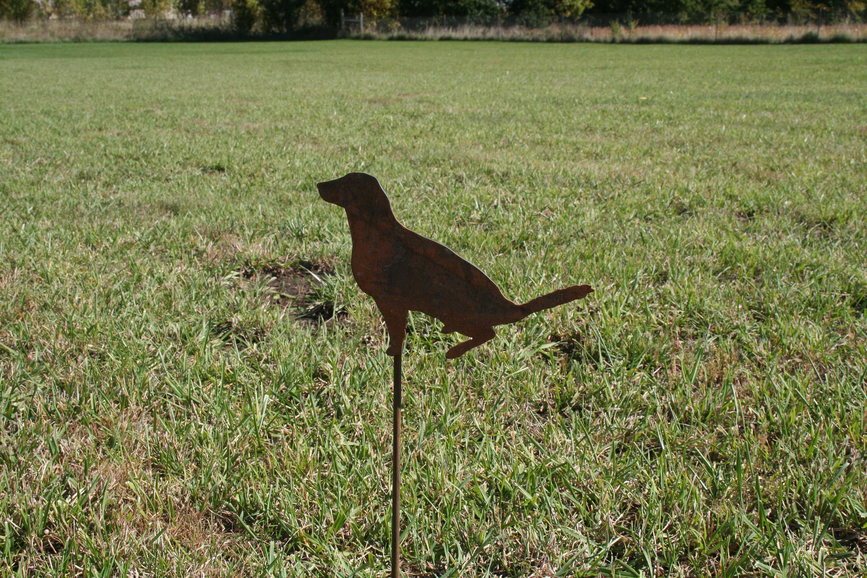 Dog Garden Stake, Dog Yard Stake, Garden Art, Collie Yard Sign, Garden