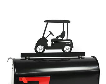 Golf Cart Metal Mailbox Topper: 8.5 Inch - Does Not Include a Mailbox