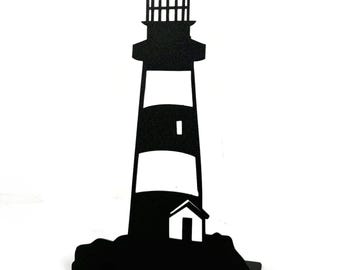 Lighthouse Tabletop Metal Décor 10.25 Inches Tall