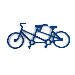 Tandem Bicycle Metal Wall Art 19 to 37 Inches Wide