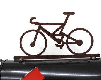 Bicycle Bike Metal Mailbox Topper 7.75 Inches Tall - Does Not Include a Mailbox