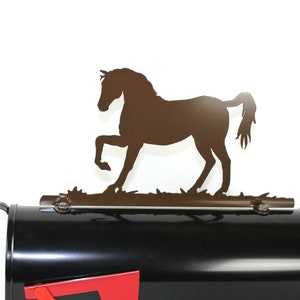 Standing Horse Metal Mailbox Topper 8.5 Inches Tall - Does Not Include a Mailbox