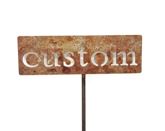 Classic Metal Garden Markers NEW CROPS -- Made to Order