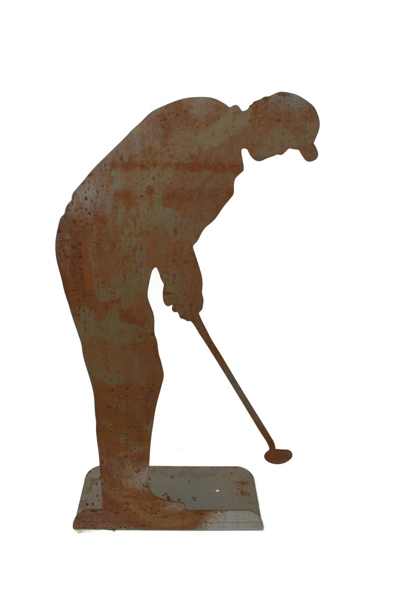 Metal Golfer Yard Stake golf garden art golf course Etsy