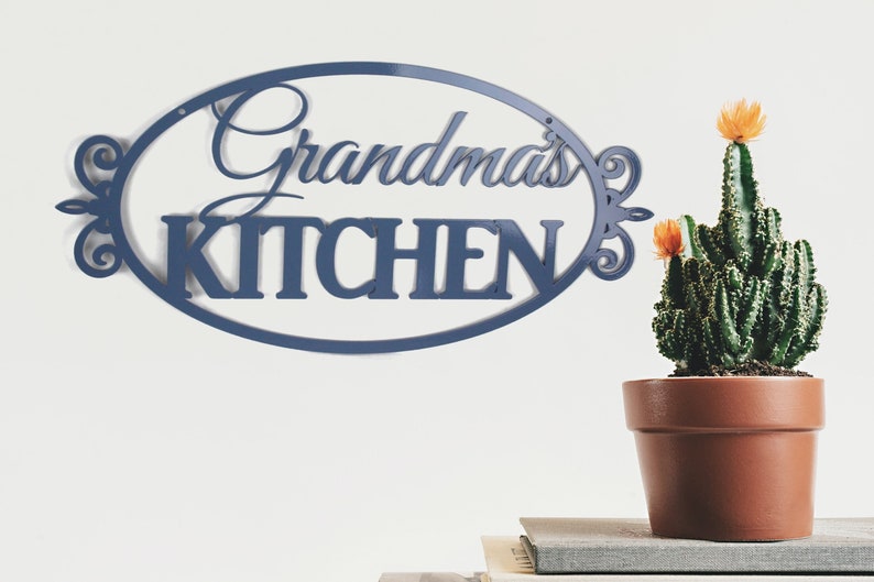 Grandma's Kitchen Metal Sign 20 Inches Wide image 1