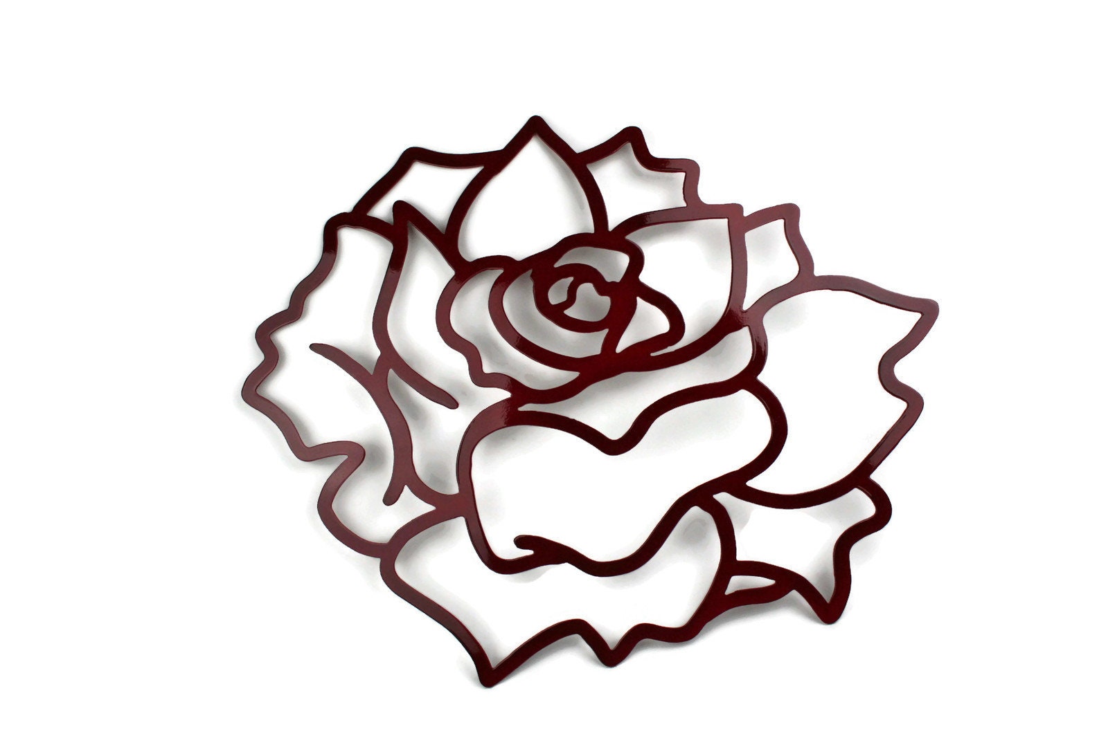 Rose Wall Art, Flower Wall Decor, Lightweight Wall Art, tropical rose