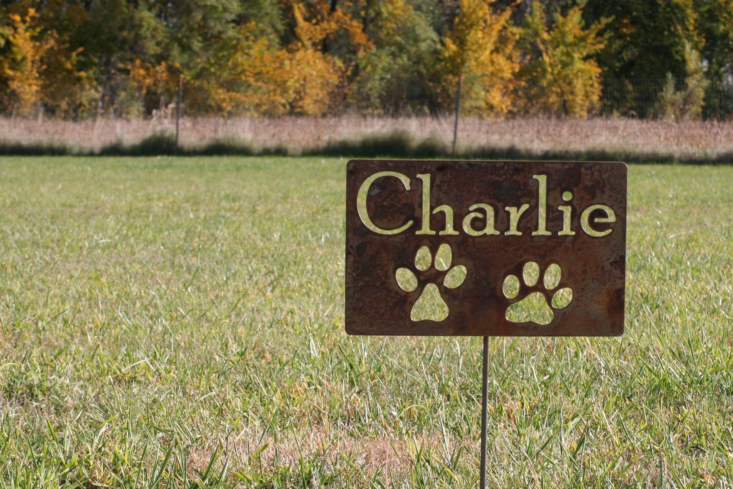 Metal Pet Memorial Sign Garden Stake Metal Pet Memorial Sign Garden Stake Grave Marker Loss Of Dog Cat