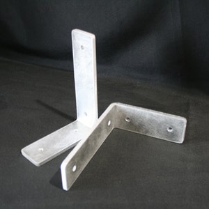 Aluminum Shelf Support Brackets 4x5 Inches Medium Duty Rust Proof