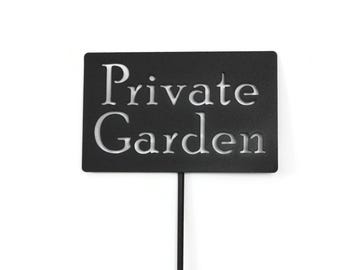 Private Garden Metal Marker Stake 20 to 48 Inches Tall