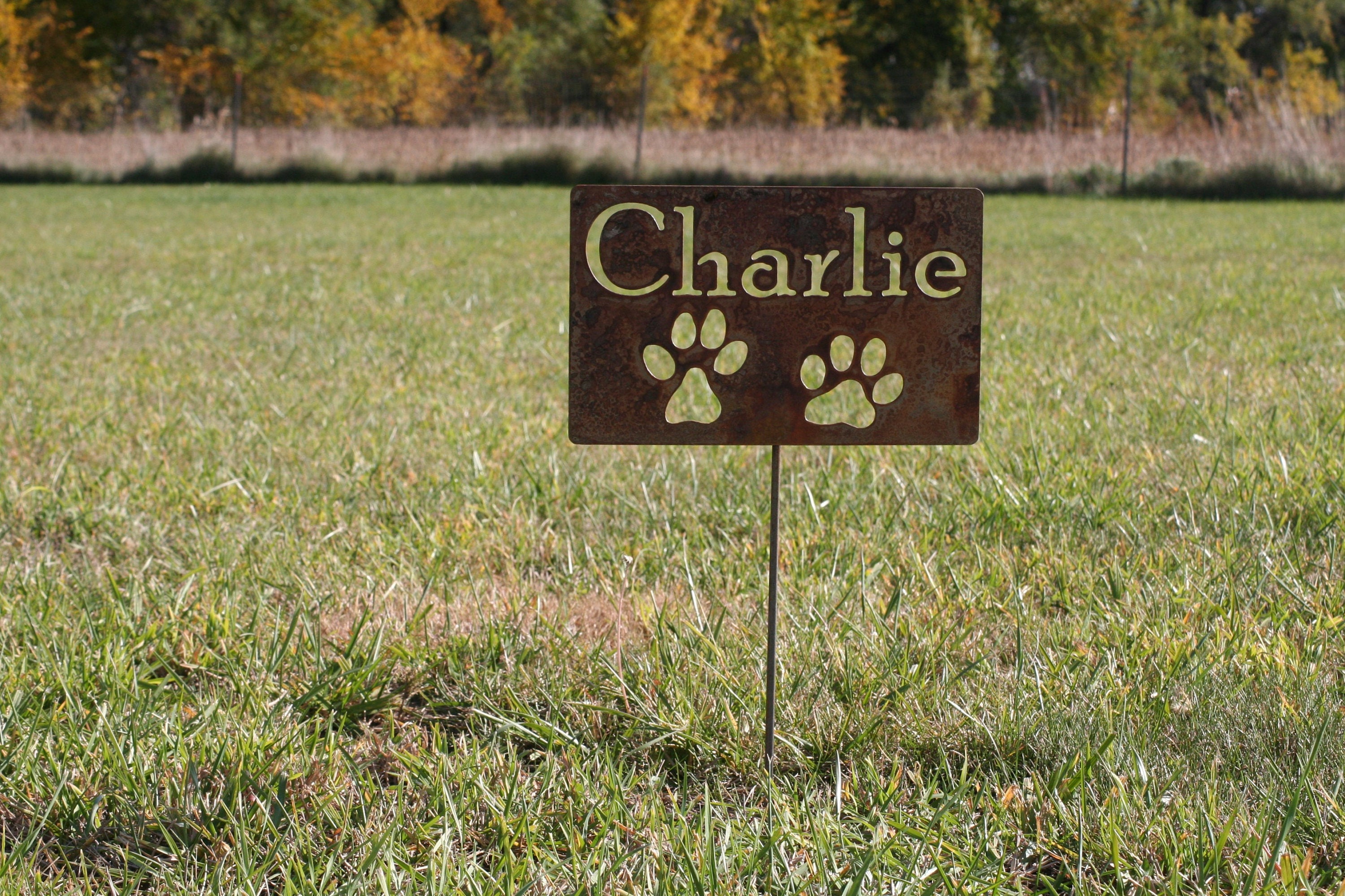 Metal Pet Memorial Sign, memorial garden stake, memorial sign, pet