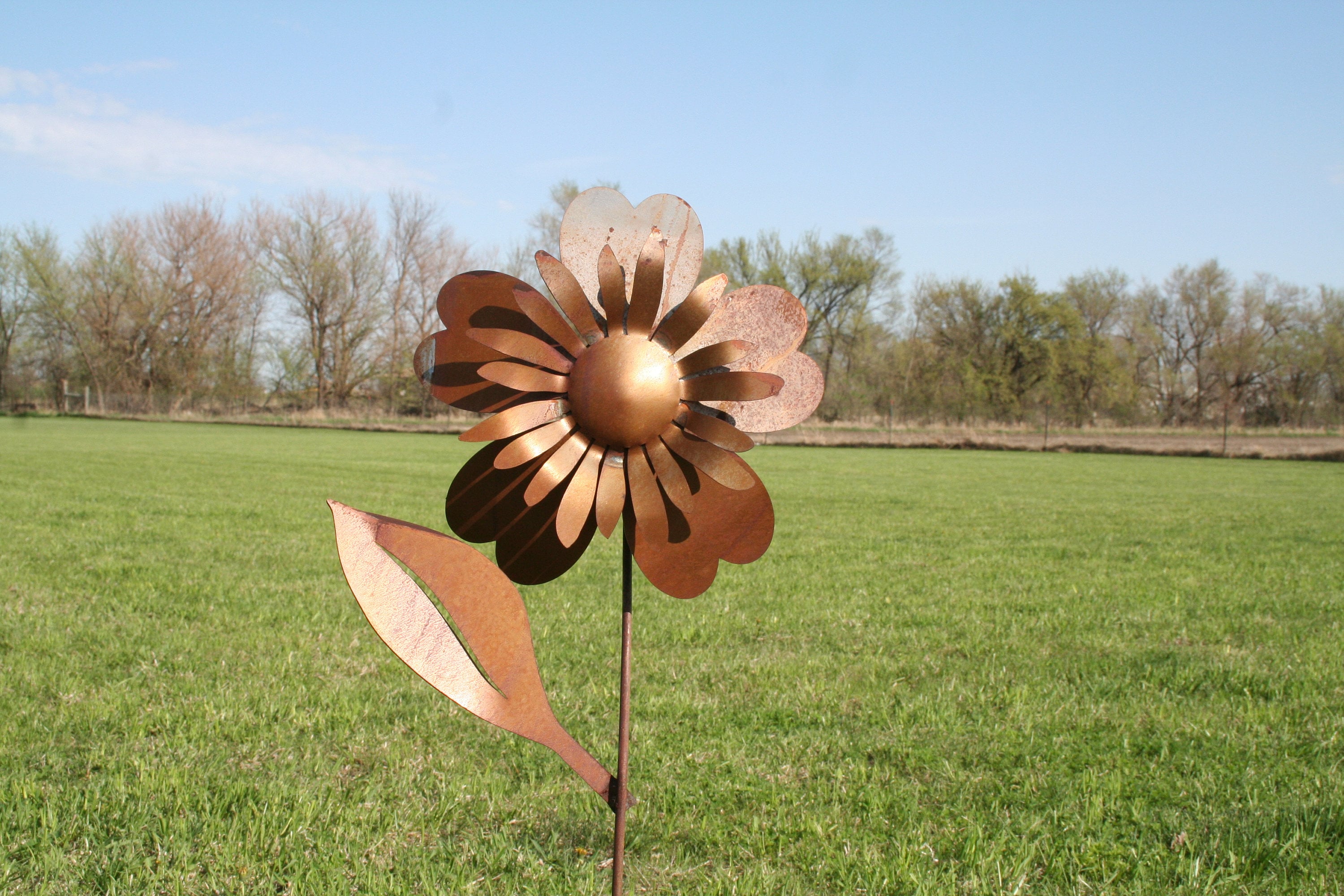 Large Metal Flowers For The Garden 62" Large Metal Sunflower Yard