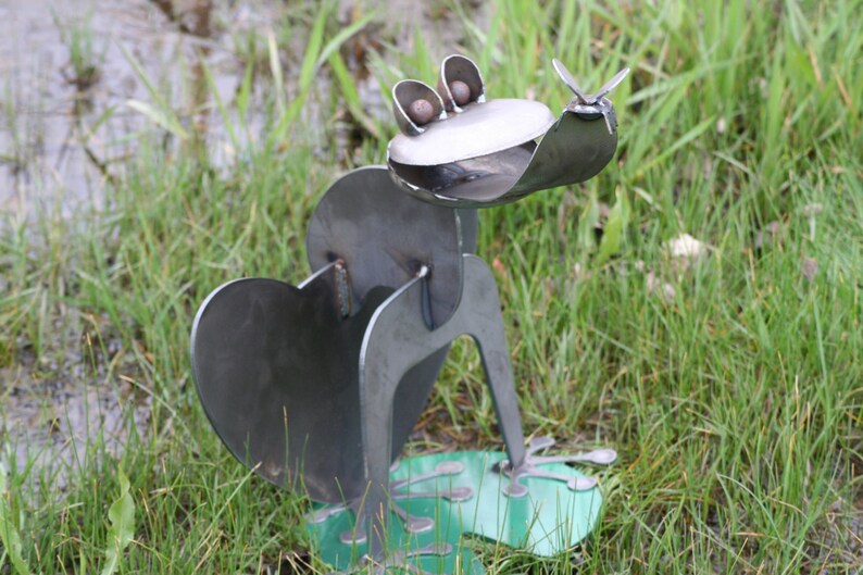 Giant Metal Frog Frog Collector Metal Garden Frog Outdoor Etsy