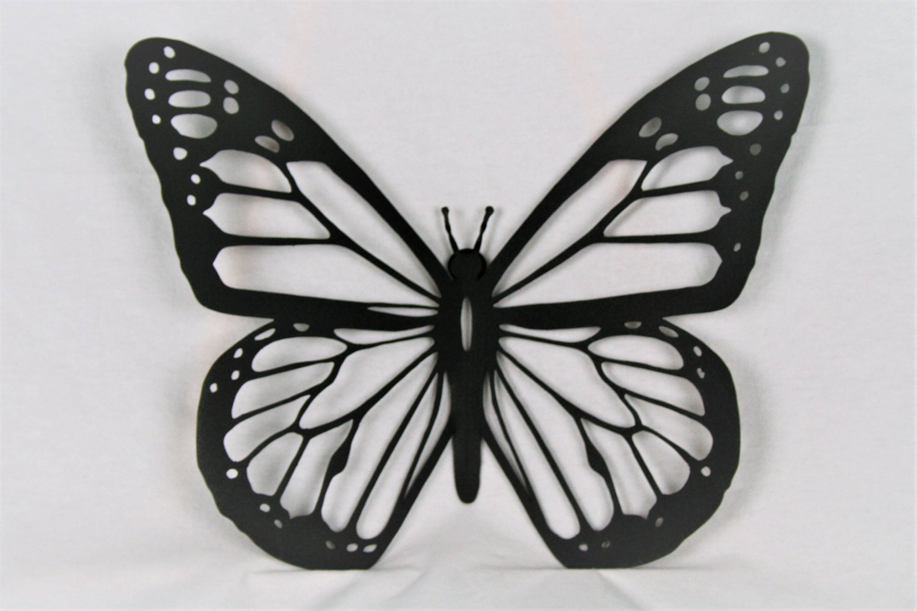 Gallery#70 Black Metal Butterfly Wall Decor