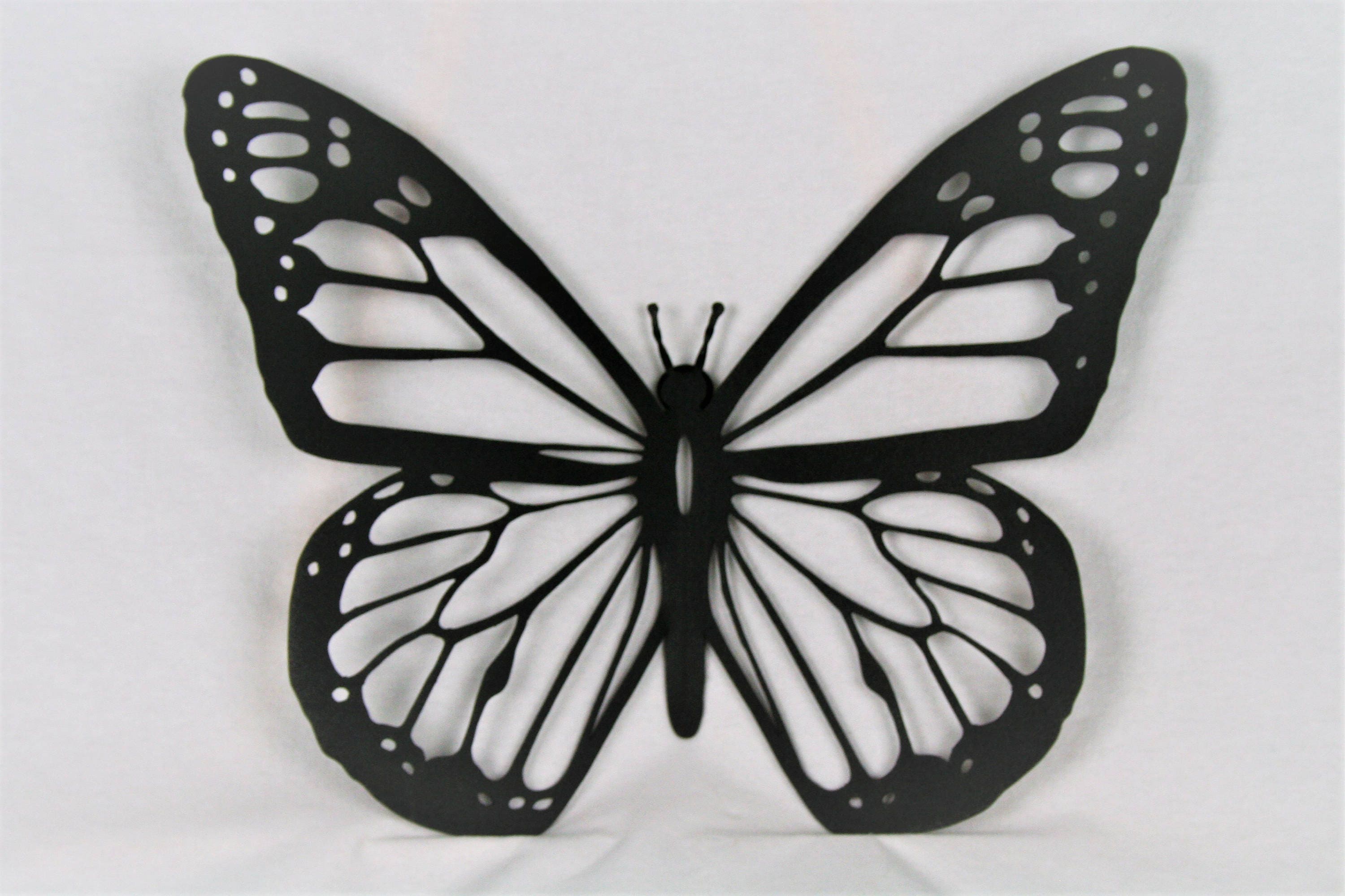 black butterfly wall art