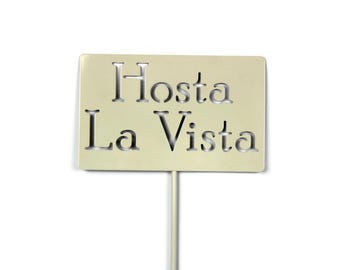 Hosta La Vista Metal Garden Stake Sign 20 to 48 Inches Tall