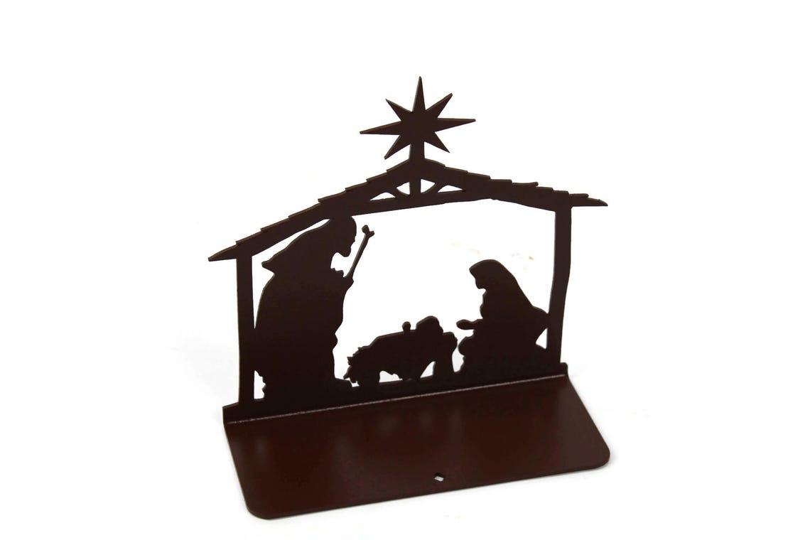 Nativity Stand Metal Nativity Scene Stand 6.75” Tall - Etsy