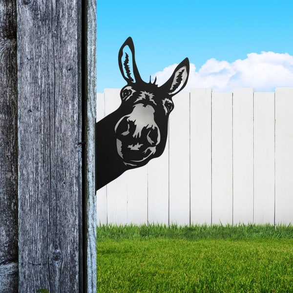Donkey Yard Art Etsy