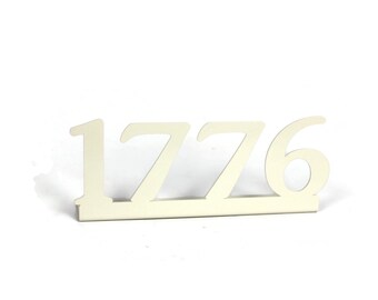 Metal Date or Name Standing Decor up to 5 Inches Tall