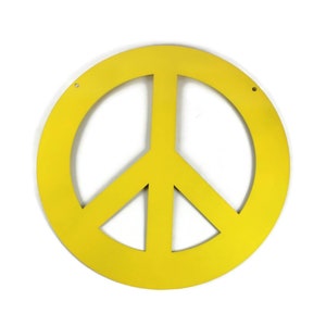 Metal Peace Symbol Wall Art Sign 9 to 24 Inches Wide