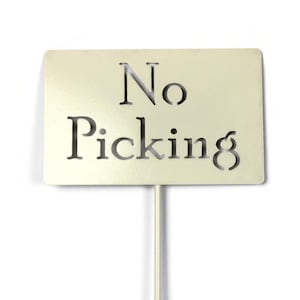 No Picking Metal Yard Stake 20 to 48 Inches Tall