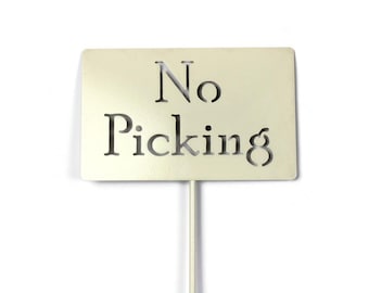No Picking Metal Yard Stake 20 to 48 Inches Tall