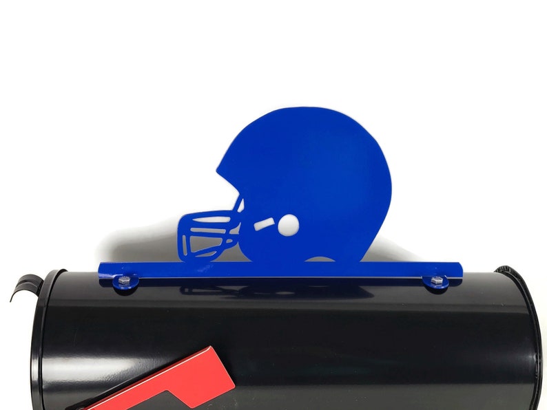 Football Team Helmet Metal Powder Coated Mailbox Topper Etsy