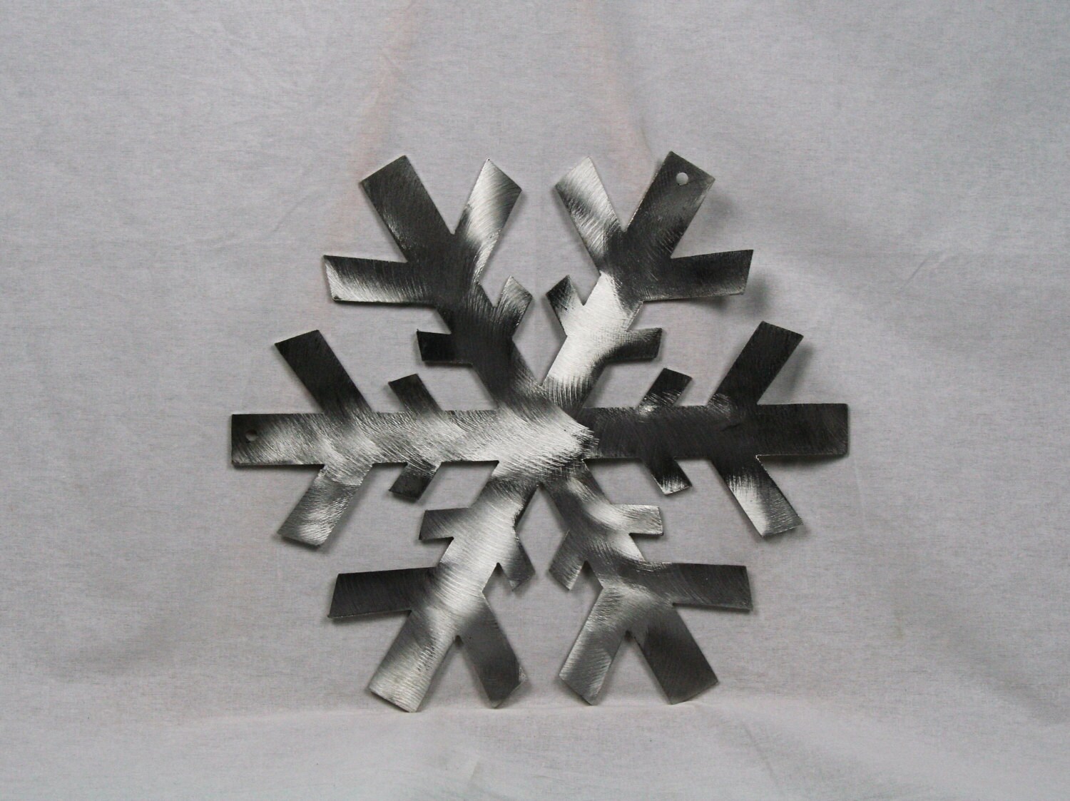 Giant Shiny Metal Snowflake, Snowflake Spinner, Snowflake Decor