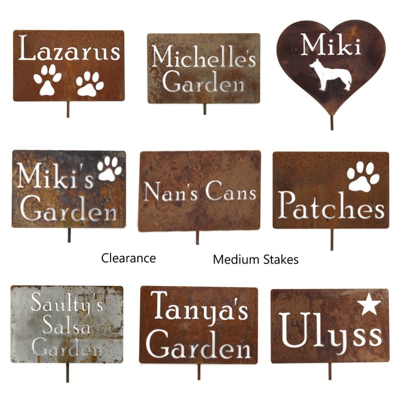 CLEARANCE Classic Metal Garden Markers Discontinued or surplus image 7