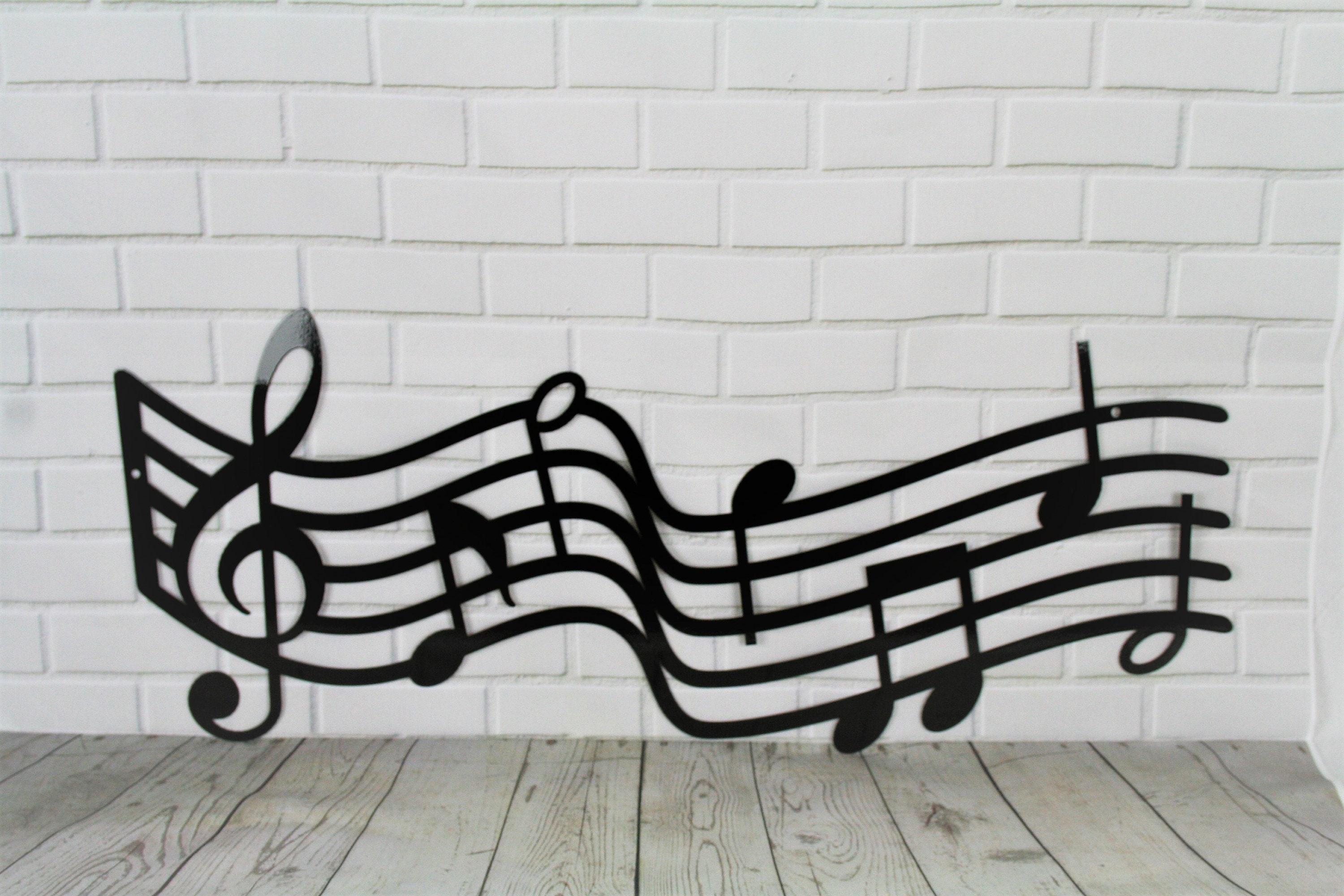 Metal Music Staff Wall Art Music Gift Music Decor Music Room Sign