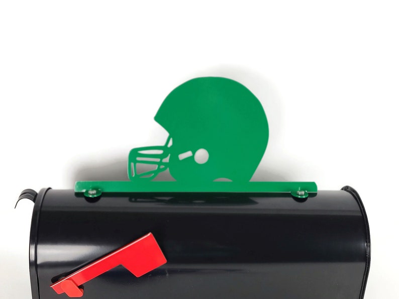 Football Team Helmet Metal Powder Coated Mailbox Topper Etsy