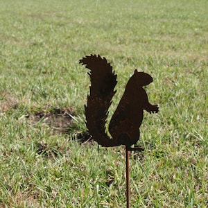 Squirrel Metal Garden Stake 23 to 33 Inches Tall image 10
