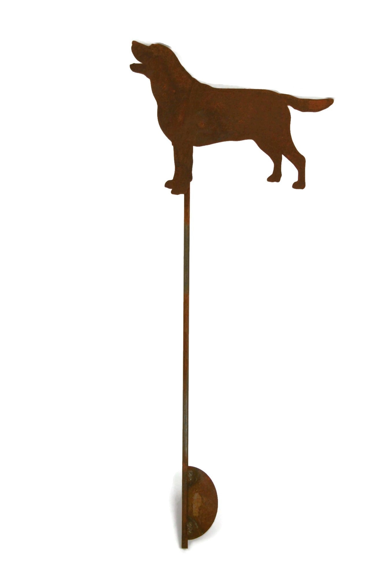 Lab Dog Garden Stake, Rustic Dog Stake Sign, pet memorial, border