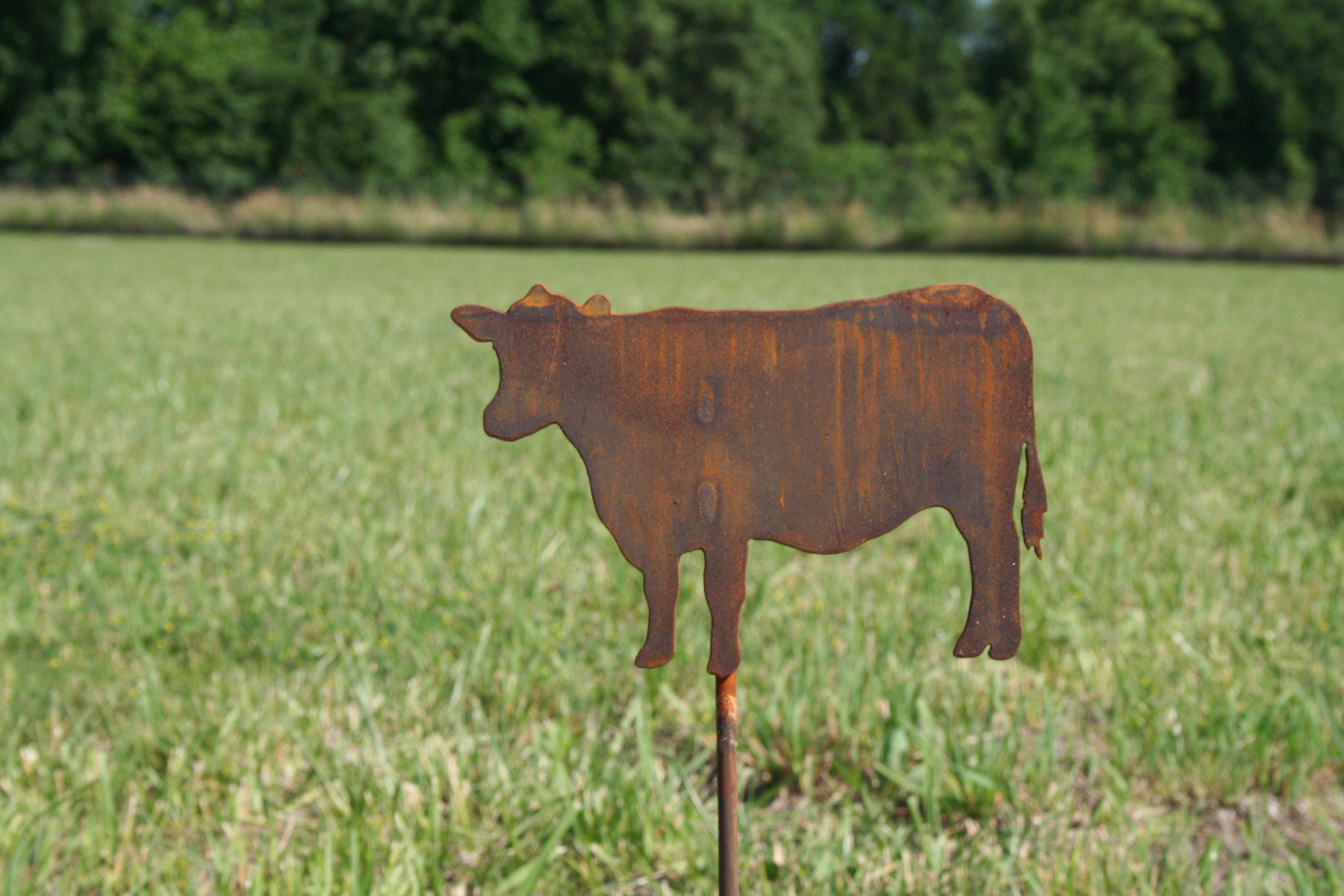 Metal Cow Stake, Cow Yard Sign, Dairy yard sign, Dairy decor, Dairy Cow