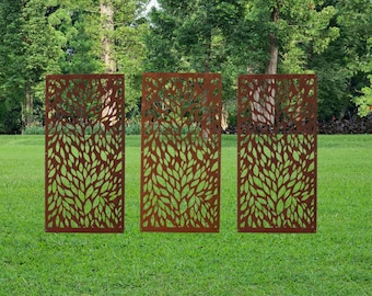 Steel Garden Privacy Screen 23 to 48 Inches Tall