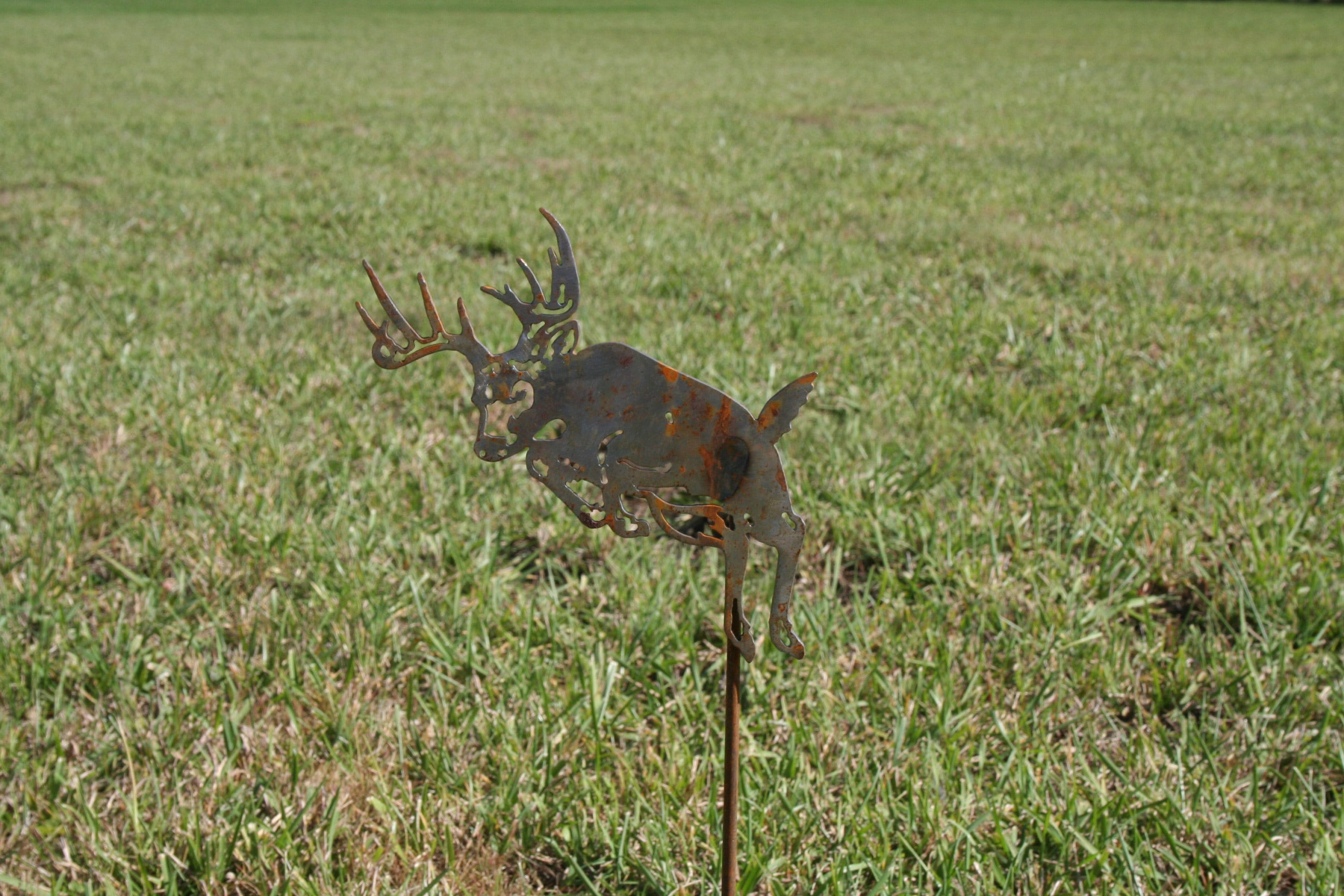 Metal Deer Stake, Deer Hunter Stake, Deer hunter gift, Jumping, Leaping