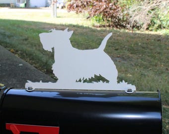 Scotty Dog Metal Mailbox Topper 7.75 Inches Tall - Does Not Include a Mailbox