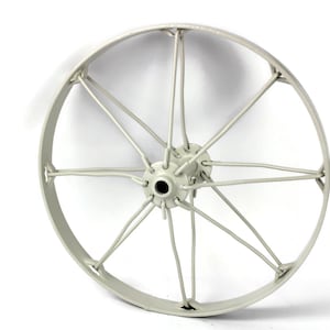 Metal Farm Equipment Wheels Restored Antique 16 Inches Diameter
