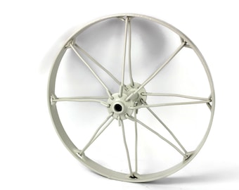 Metal Farm Equipment Wheels Restored Antique 16 Inches Diameter