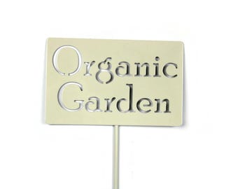 Organic Garden Metal Flower Herb Vegetable Stake 20 to 48 Inches Tall
