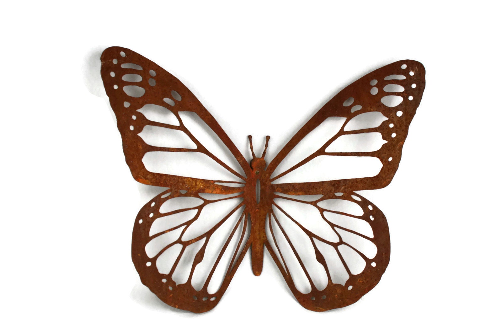 Monarch Butterfly Rustic or Powder Coated Metal Steel Wall Art Decor 15