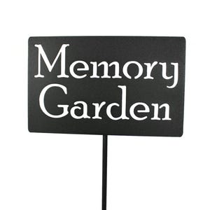 Memory Garden Metal Stake Sign 20 to 48 Inches Tall