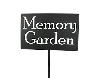 Memory Garden Metal Stake Sign 20 to 48 Inches Tall