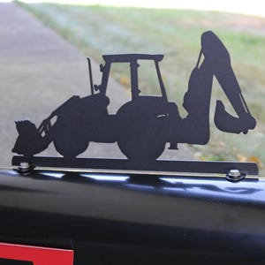 Backhoe Digger Loader Metal Mailbox Topper 7.5 Inches Tall - Does Not Include a Mailbox