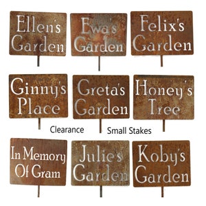 CLEARANCE Classic Metal Garden Markers Discontinued or surplus image 4