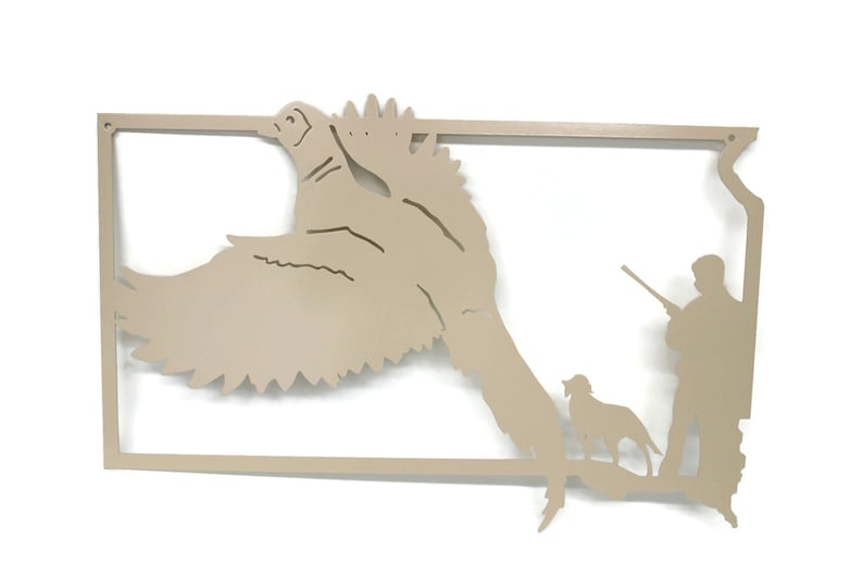South Dakota Pheasant Hunting Metal Art South Dakota Art Etsy