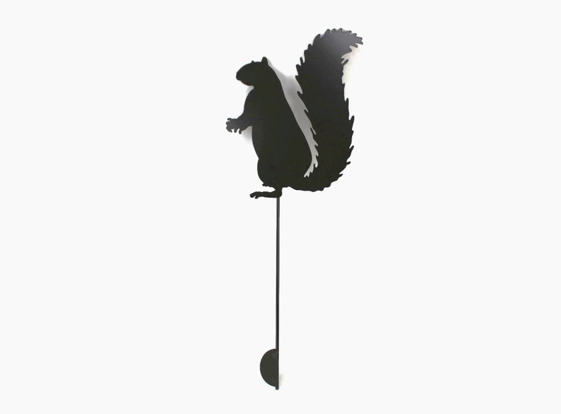 Squirrel Metal Garden Stake 23 to 33 Inches Tall image 4